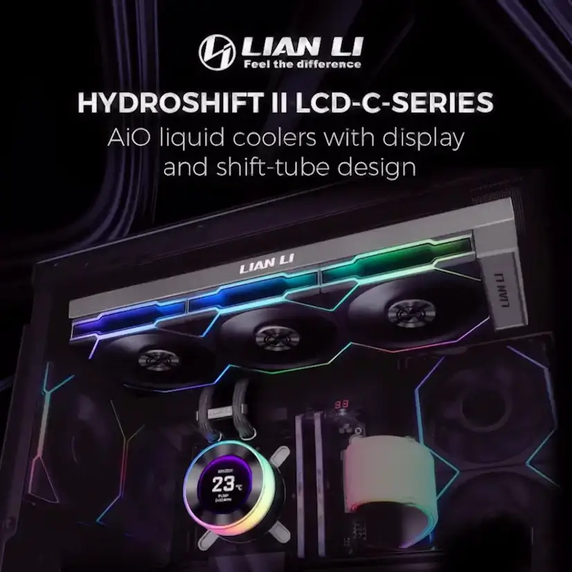 Montaje Refrigeración Líquida LIAN LI Hydroshift II LCD Gaming PC Robregordo